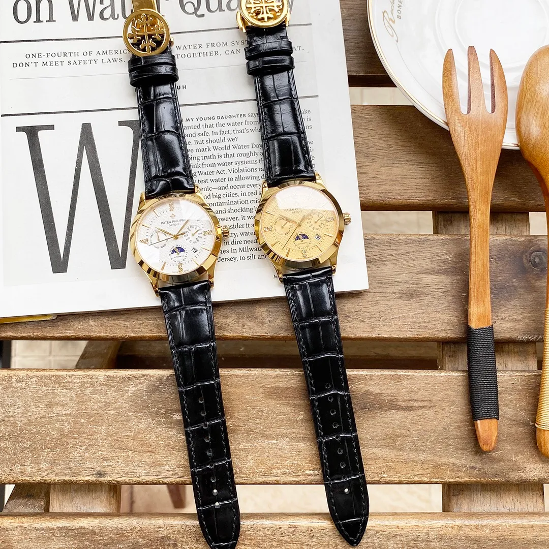💎 The latest PP style Patek Philippe is equipped with imported 9100 multi-function movement (zero repair) function (24 hours, day of the week, stars, month) imported 316 fine steel! Paired with Italian imported calfskin! Original pin buckle! Size 42mm. Wear-resistant and scratch-resistant sapphire glass! Super waterproof to 50 meters! Simple but not simple! Patek Philippe, you deserve it.